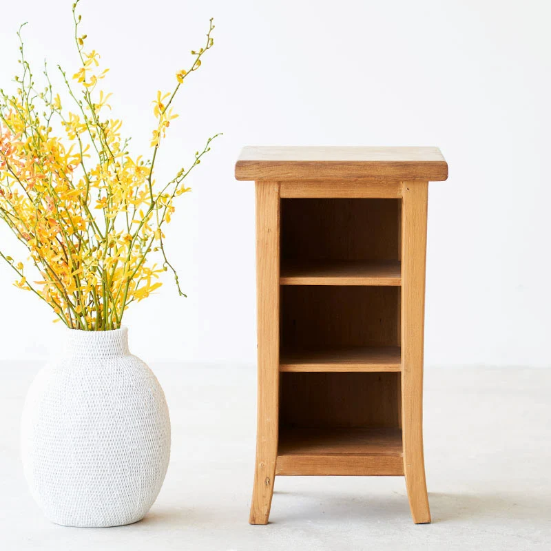 Premium Material Java Bedside Table Teak – Natural 70cm First-Class