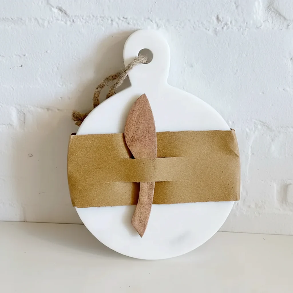 Reusable Round 9-inch Marble Serving Board Versatile