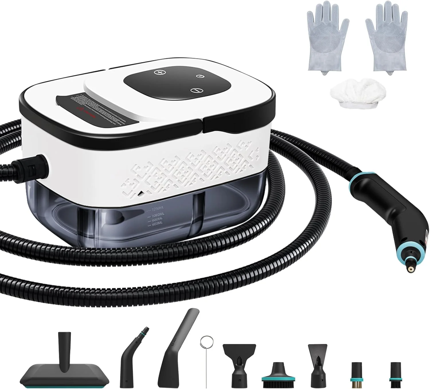 Reusable Handheld Pressurized Steam Cleaner. 4Bar for Home Kitchen Bathroom 15s Heat-Up 6 Adjustable Levels Large 42.27oz Tank Portable Steamer for Tile Specialty