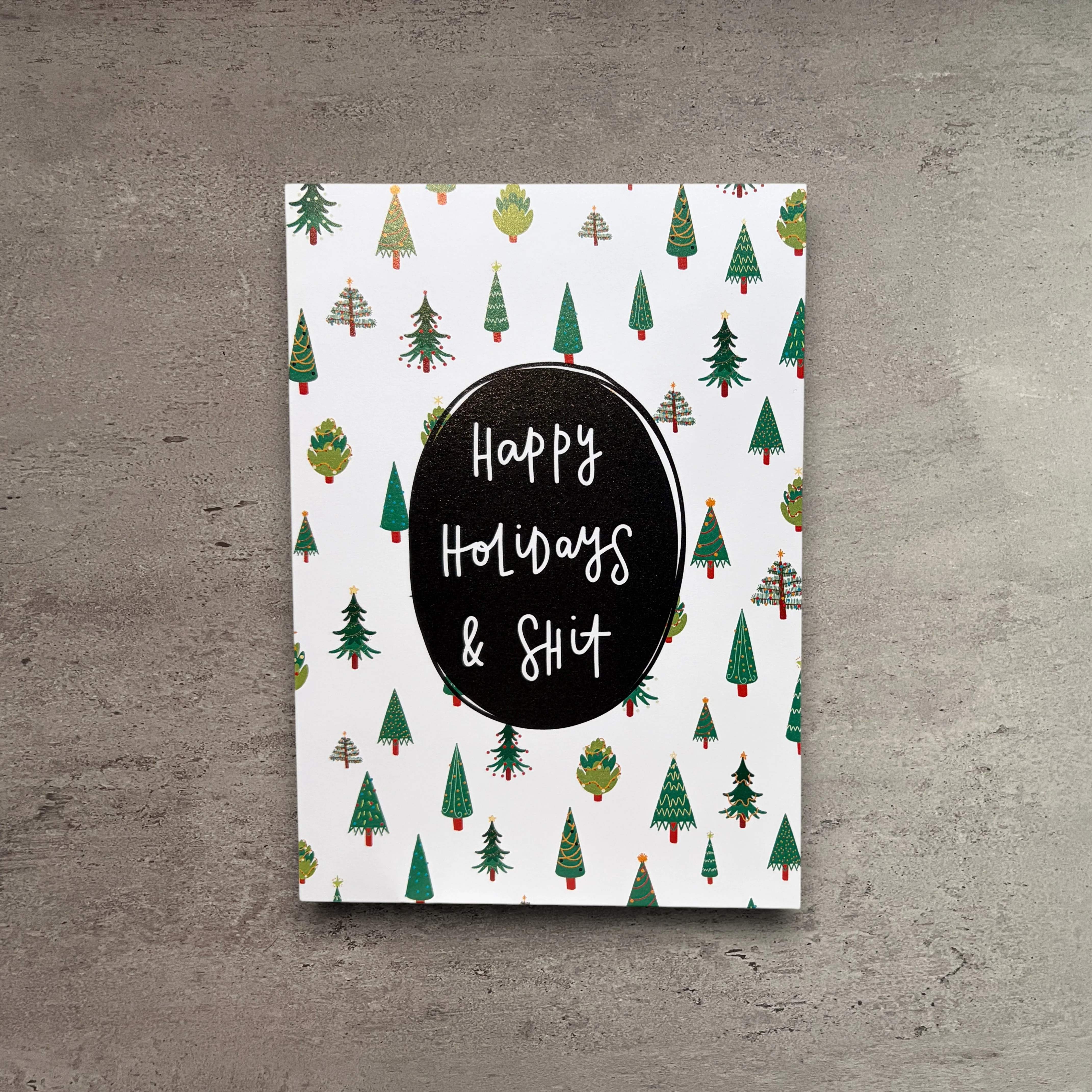 Innovative Happy Holidays Shit Christmas Card Premium