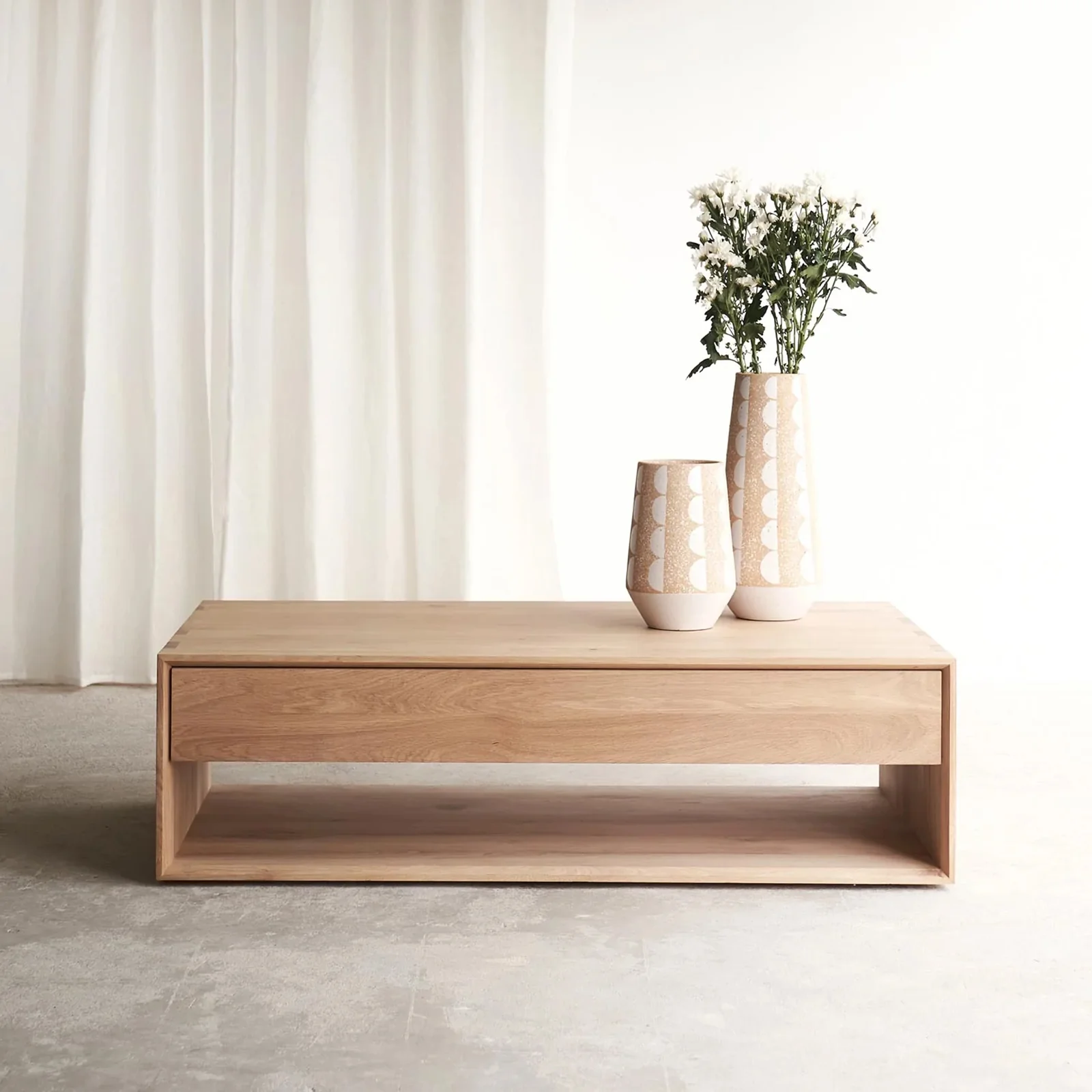 Authentic Nordic Coffee Table Oak 120cm Artisan