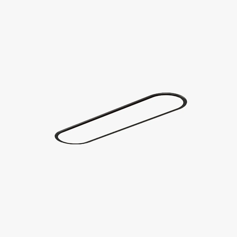 Breathable Edge Deckenleuchte Oval，2 Farben 41CM 60CM 80CM Lang Contemporary