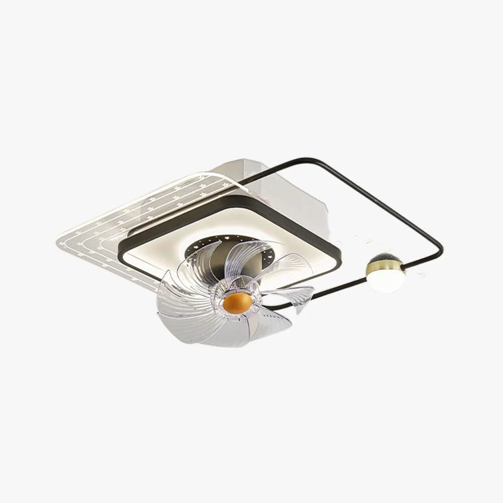 Soft Madina Deckenventilator mit Beleuchtung 3 Stile ∅55 60CM Optimized