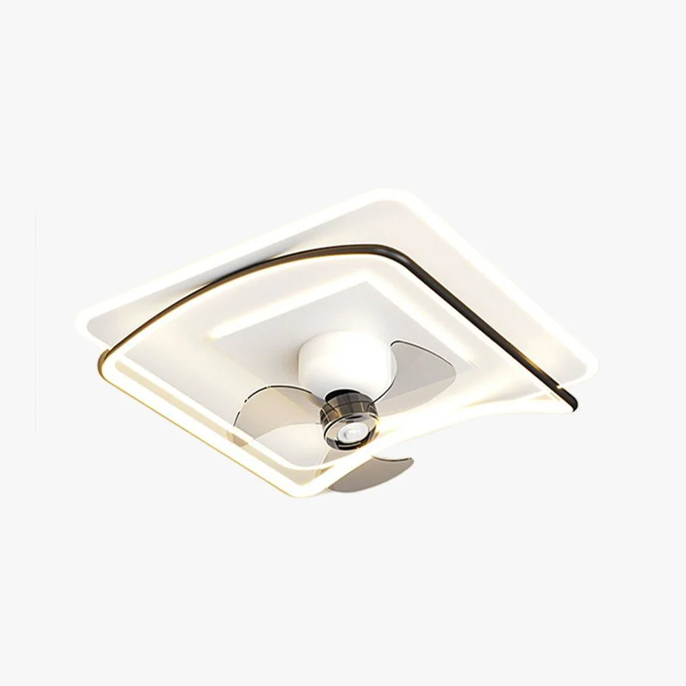 Recyclable Lacey Deckenventilator mit Beleuchtung Geometrie 3 Stile ∅50CM Official