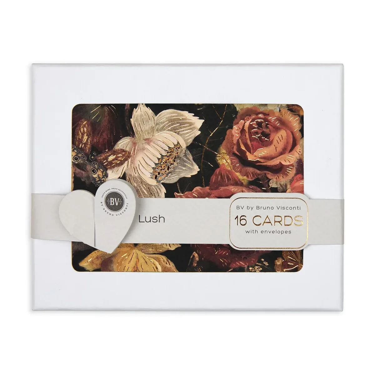 Consistent Note Cards with Envelopes Lush Bouquet Versatile