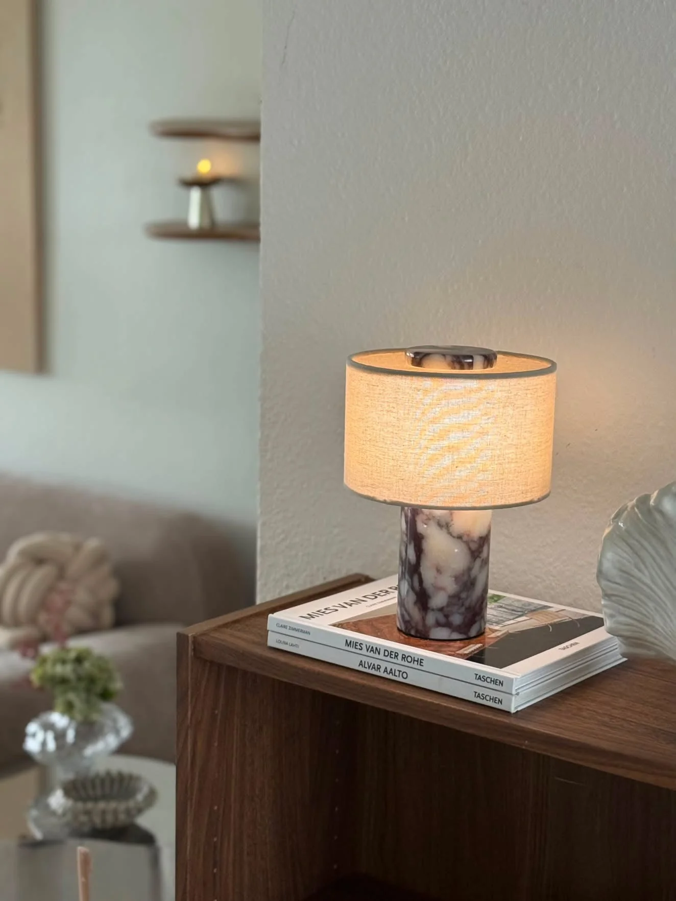 Lightweight Marmora Marble Table LampMarmora Breathable