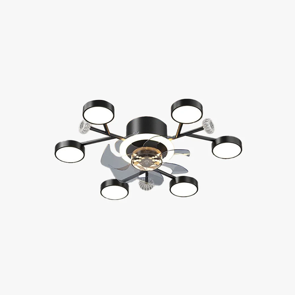 Selected Weiss Deckenventilator mit Beleuchtung 2 Farben 62 88 107CM Lang Traditional