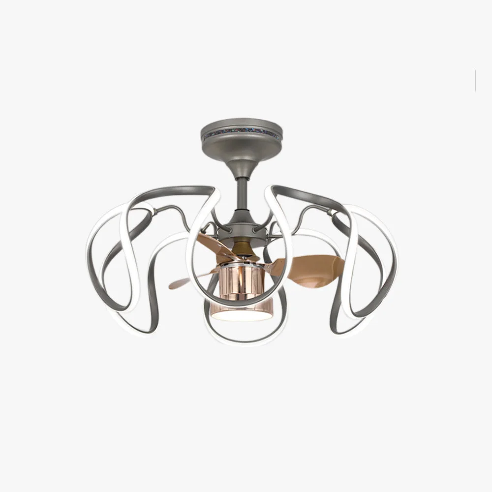Elite Lacey Deckenventilator mit Beleuchtung Grau Weiß 2 Stile ∅65CM Dependable