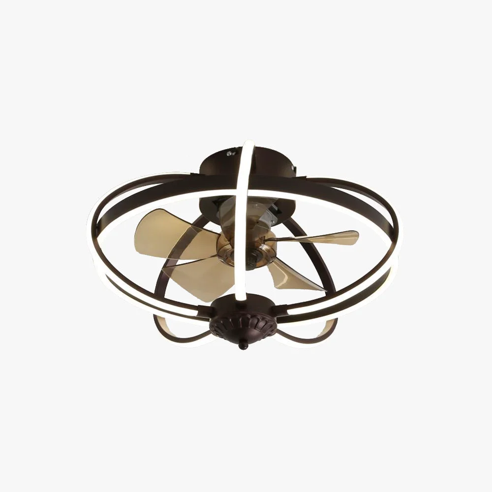Expertly Made Lacey Deckenventilator mit Beleuchtung Aluminium Metall ∅50CM Recyclable