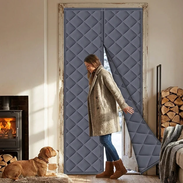 Reusable Magnetic Thermal Door Curtain Premium Material