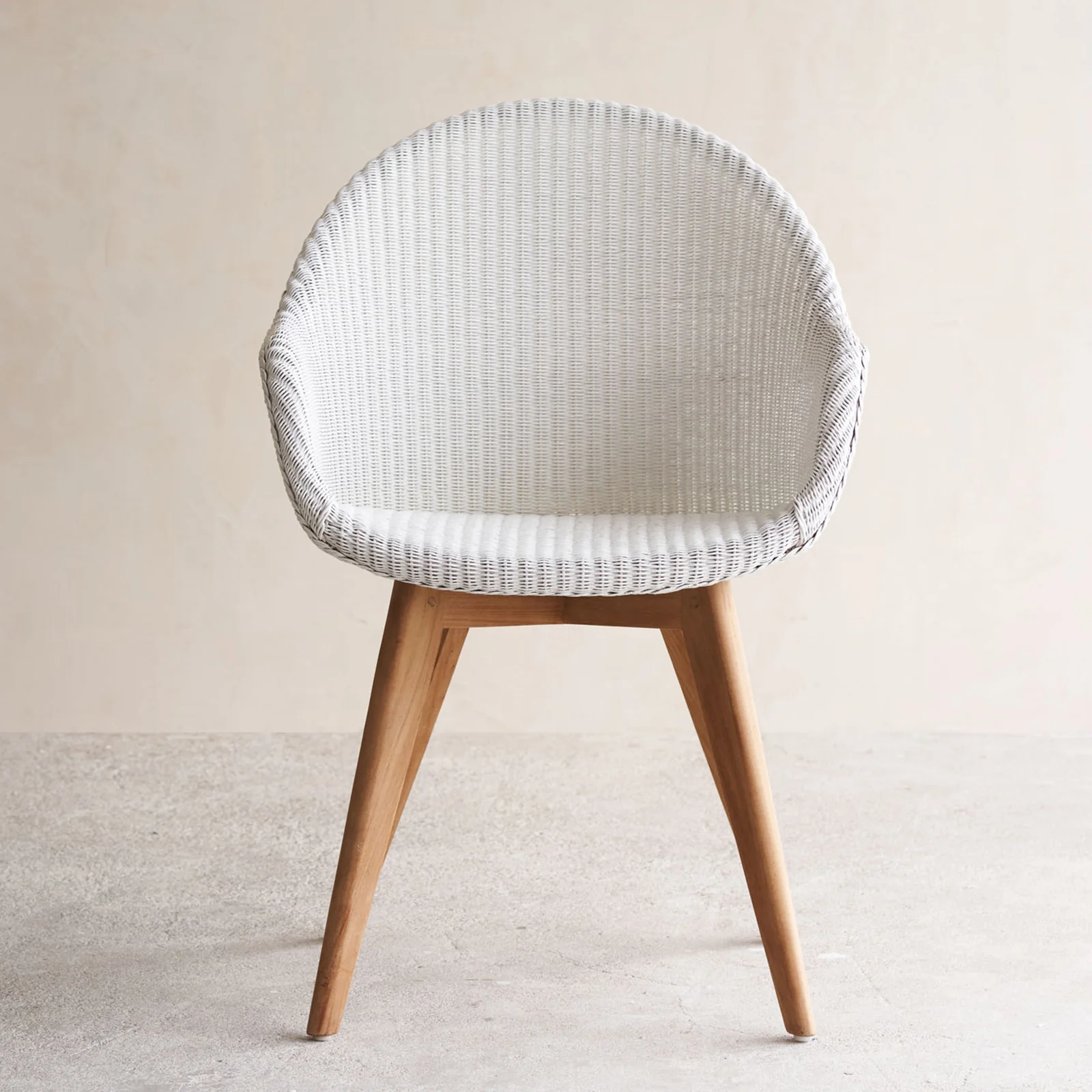 Top-Quality Avril Dining Chair Teak – Pure White Quality