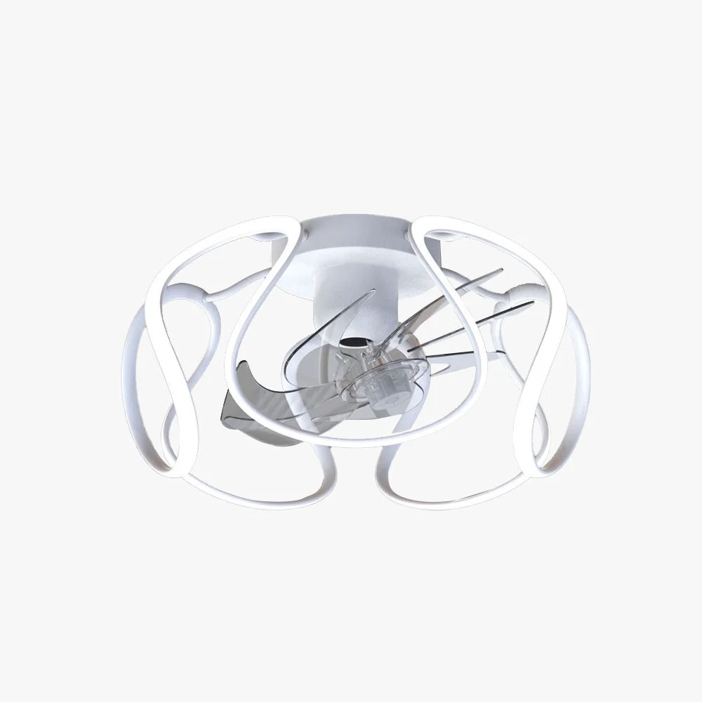 Refined Lacey Basis Deckenventilator mit Beleuchtung 3 Farben ∅50CM Trendy