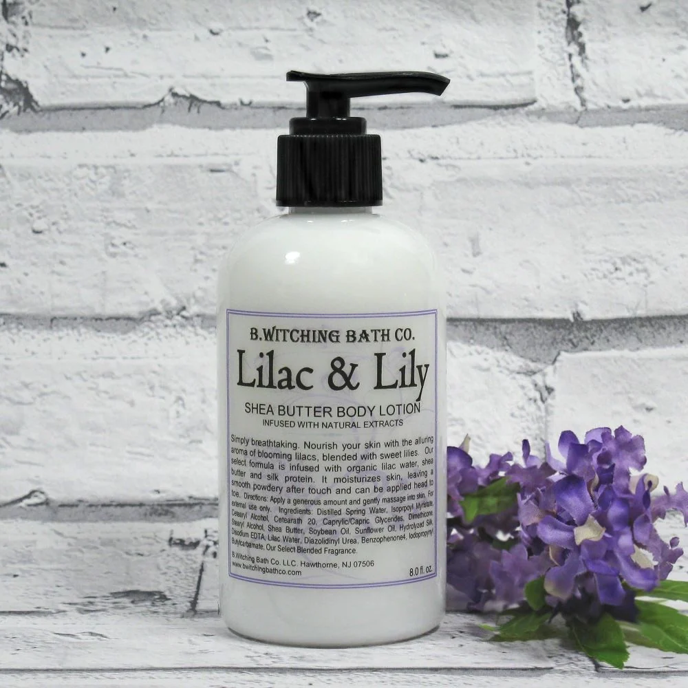 Next-Generation 8oz Lilac Lily Shea Butter Body Lotion Environmentally Friendly