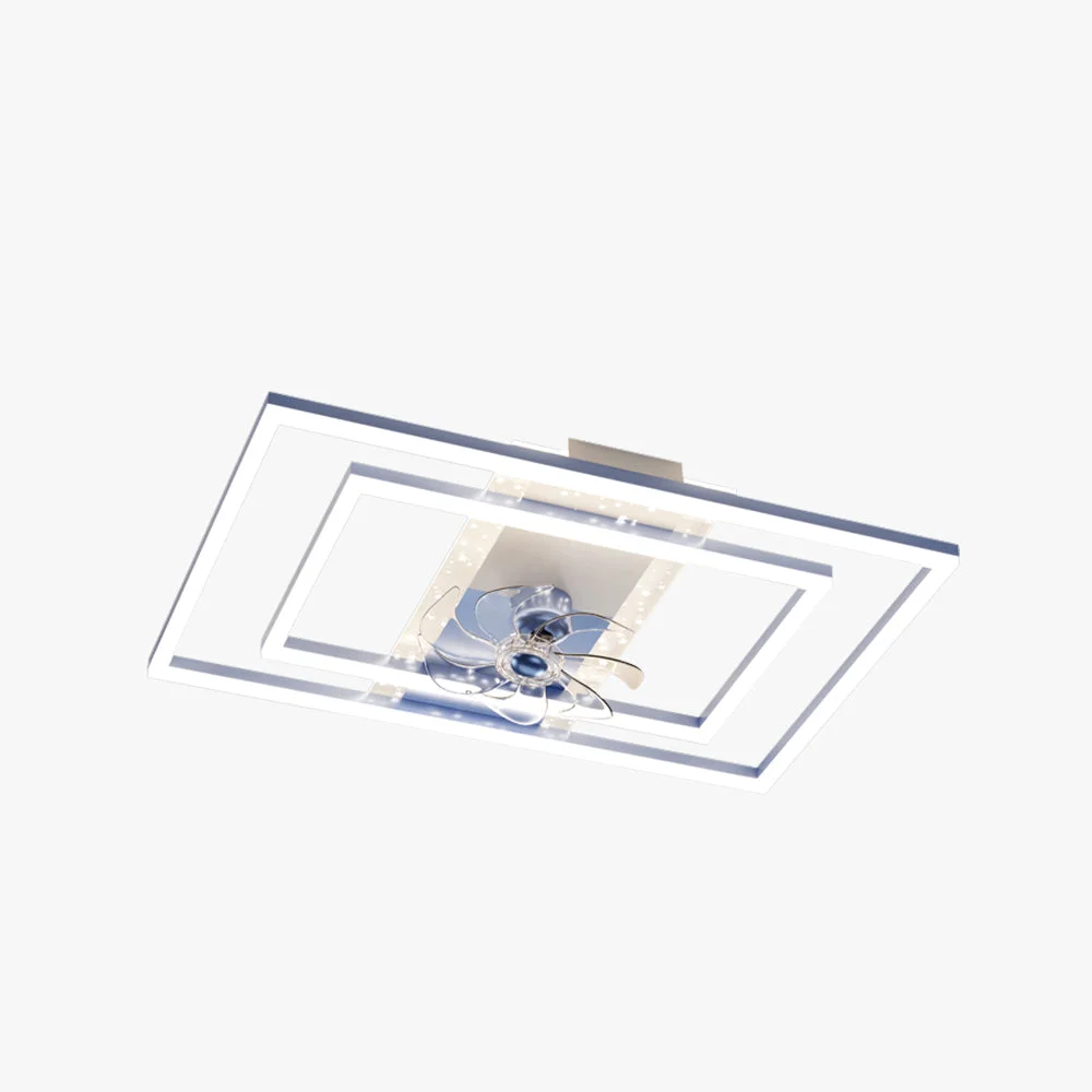 Crafted Kelley Deckenventilator mit Beleuchtung Blau Schwarz 5 Stile ∅50 90 110CM Modern