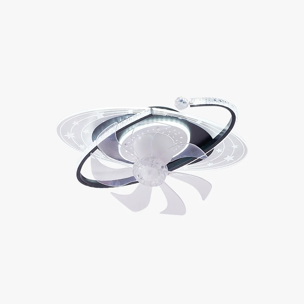 Crafted Minori Deckenventilator mit Beleuchtung Ellipse 3 Farben ∅50CM Advanced