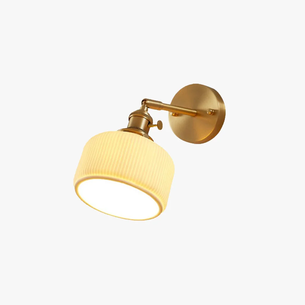 Environmentally Friendly Lottie Geometrischer Wandleuchter Metall Keramik Relaxed