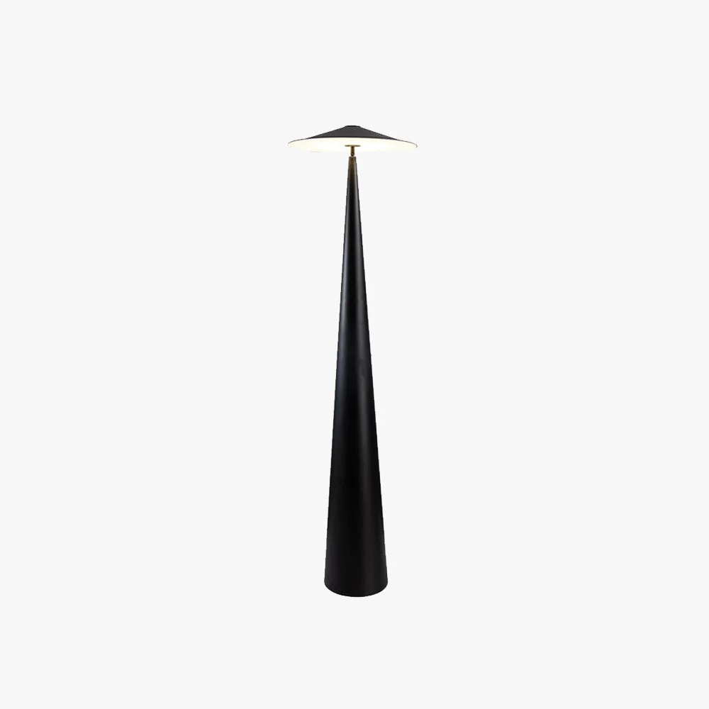 Reusable Salgado Untertassenform Schwarze Stehleuchte 170CM Lang Reliable