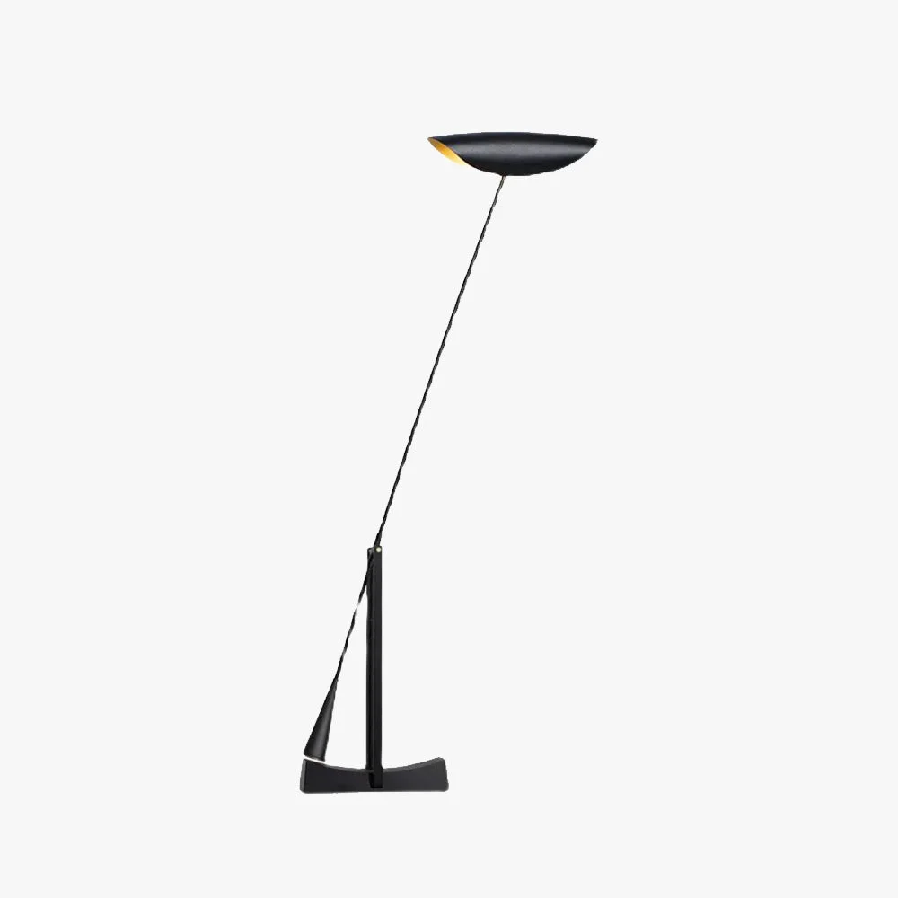 Elegant Carins Lineare Schwarze Goldene Stehleuchte 150CM Lang Professional