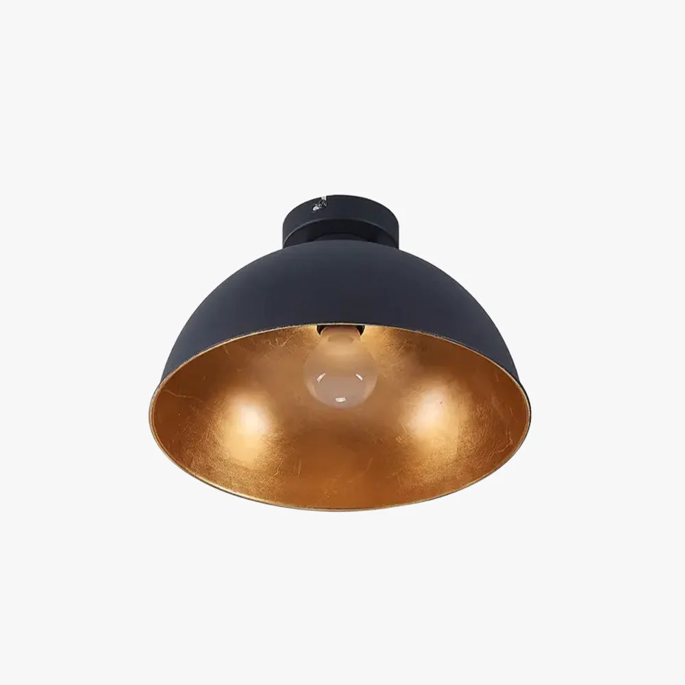 Safe Carins Schwarz Gold Deckenleuchte ∅30 40CM Refined