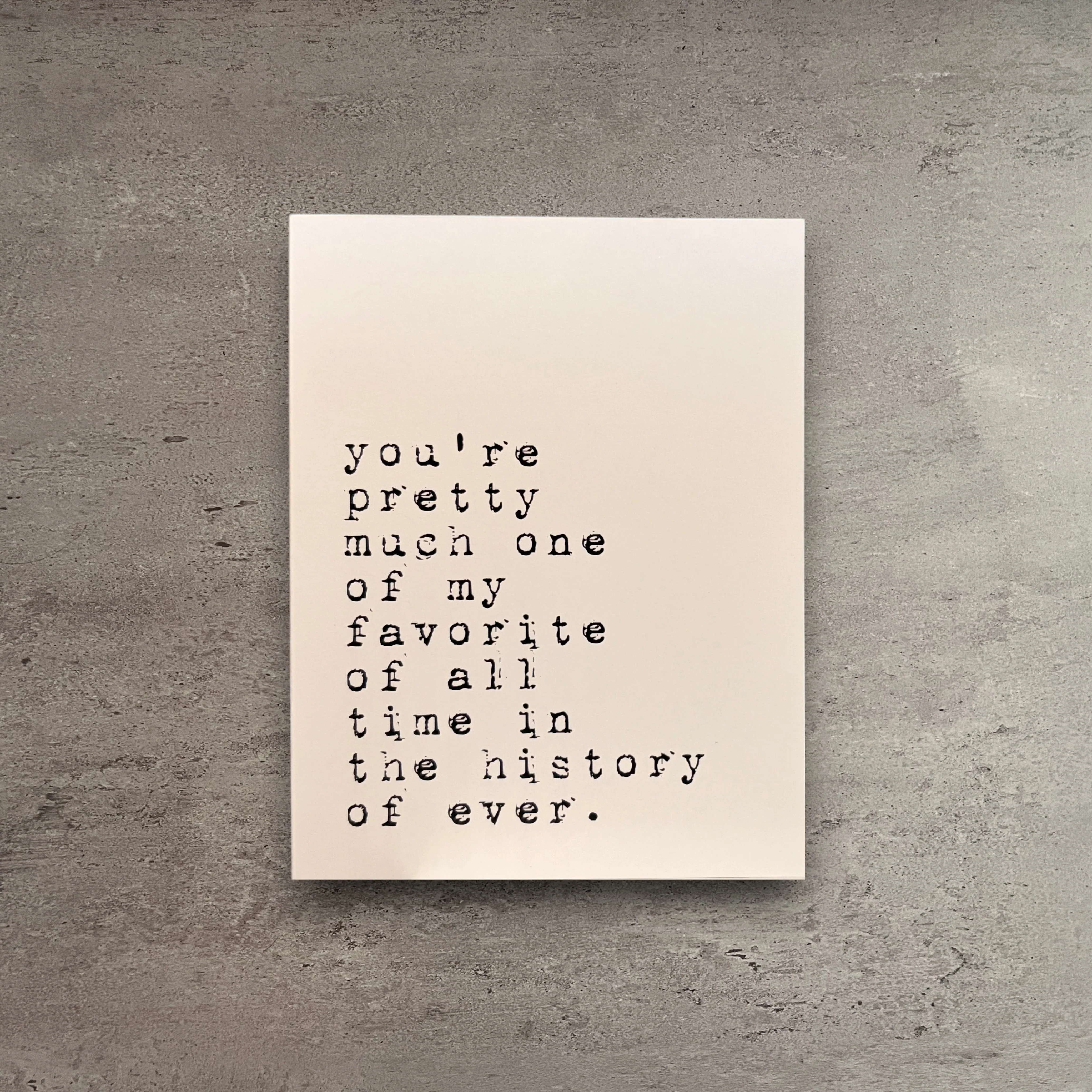 Elegant Favorite Person in History Greeting Card Top-Quality
