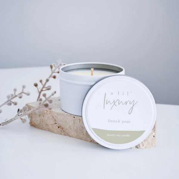 Unique Soy Tin Candle Elegant