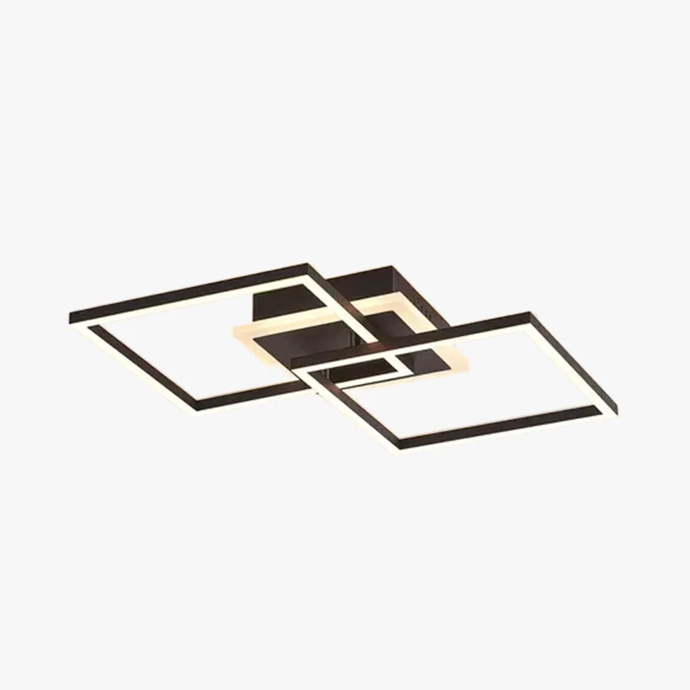 Easy-to-Use Lacey Deckenleuchte Doppel-Quadrat 2 Farben Convenient