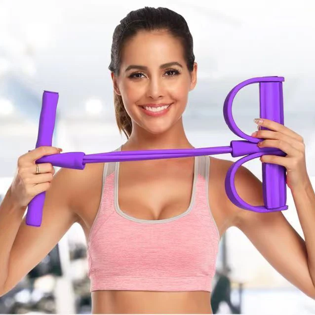 Casual Pedal Resistance Band Yoga Fitness Elastic Rope for Sit-Ups Stretching Modern