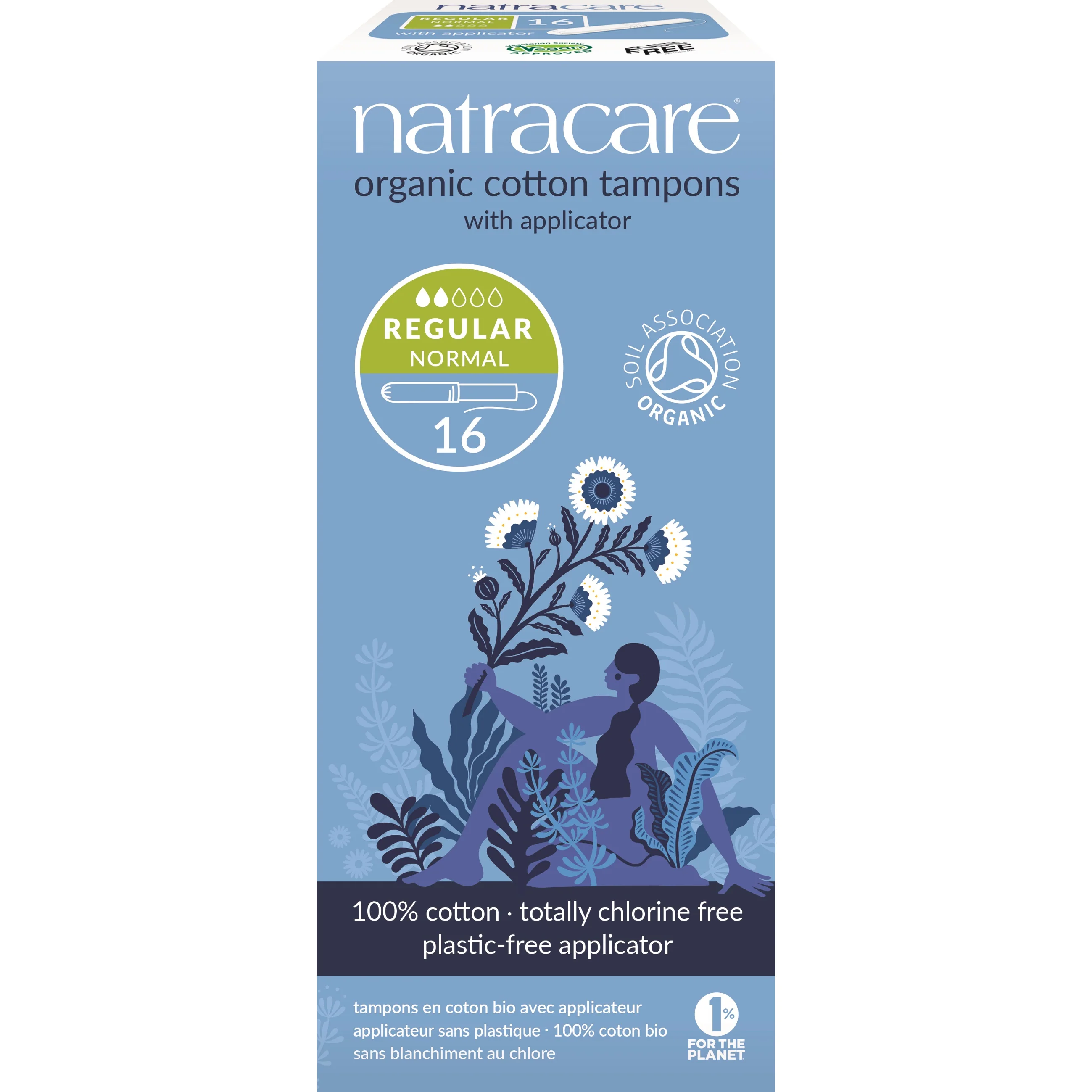 Easy-to-Use Natracare Applicator Regular Tampons Sustainable