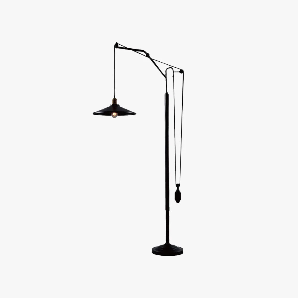 Environmentally Friendly Alessio Ausgestellt Schirm Schwarze Stehleuchte Metall 165CM Lang Carefully Designed