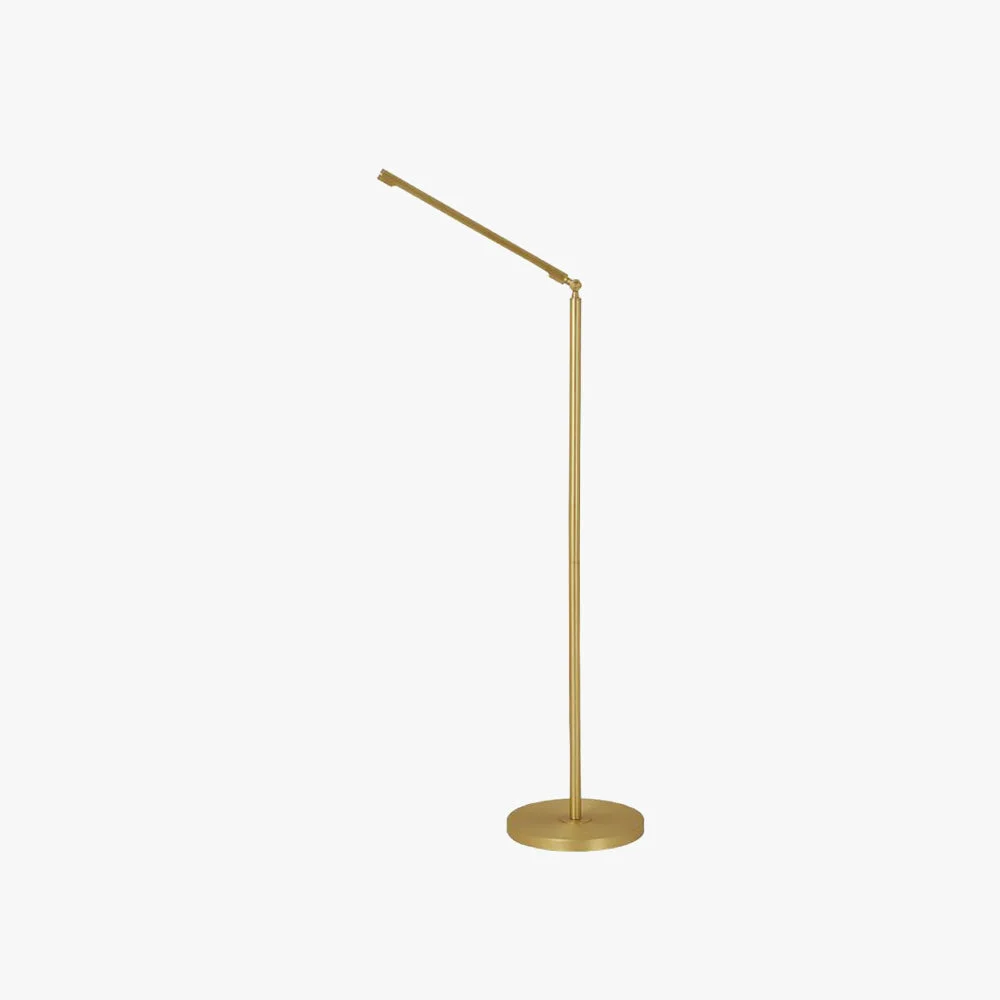 Relaxed Edge Lineare Verstellbare Stehleuchte Messing 119CM Lang Healthy