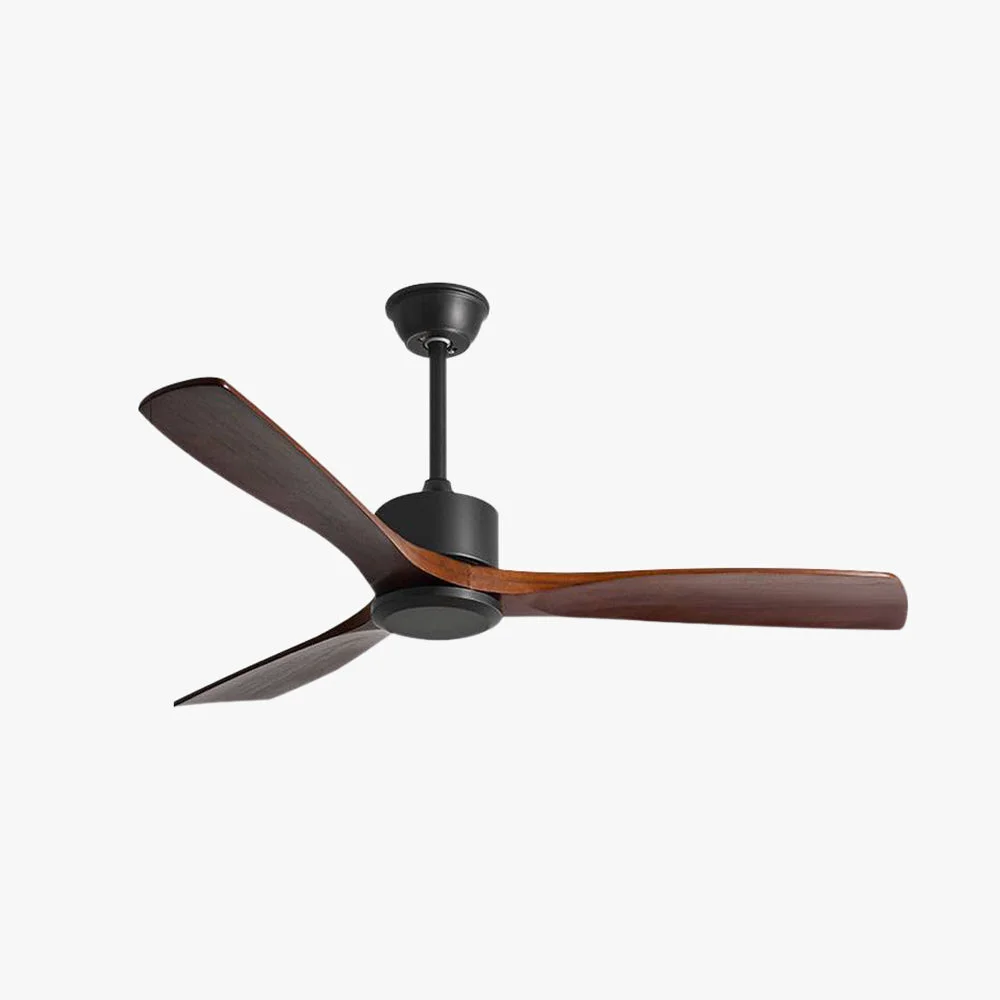 Eco-Friendly Haydn 3-Blatt-Deckenventilator mit Beleuchtung Schwarz Rot ∅132CM Effective