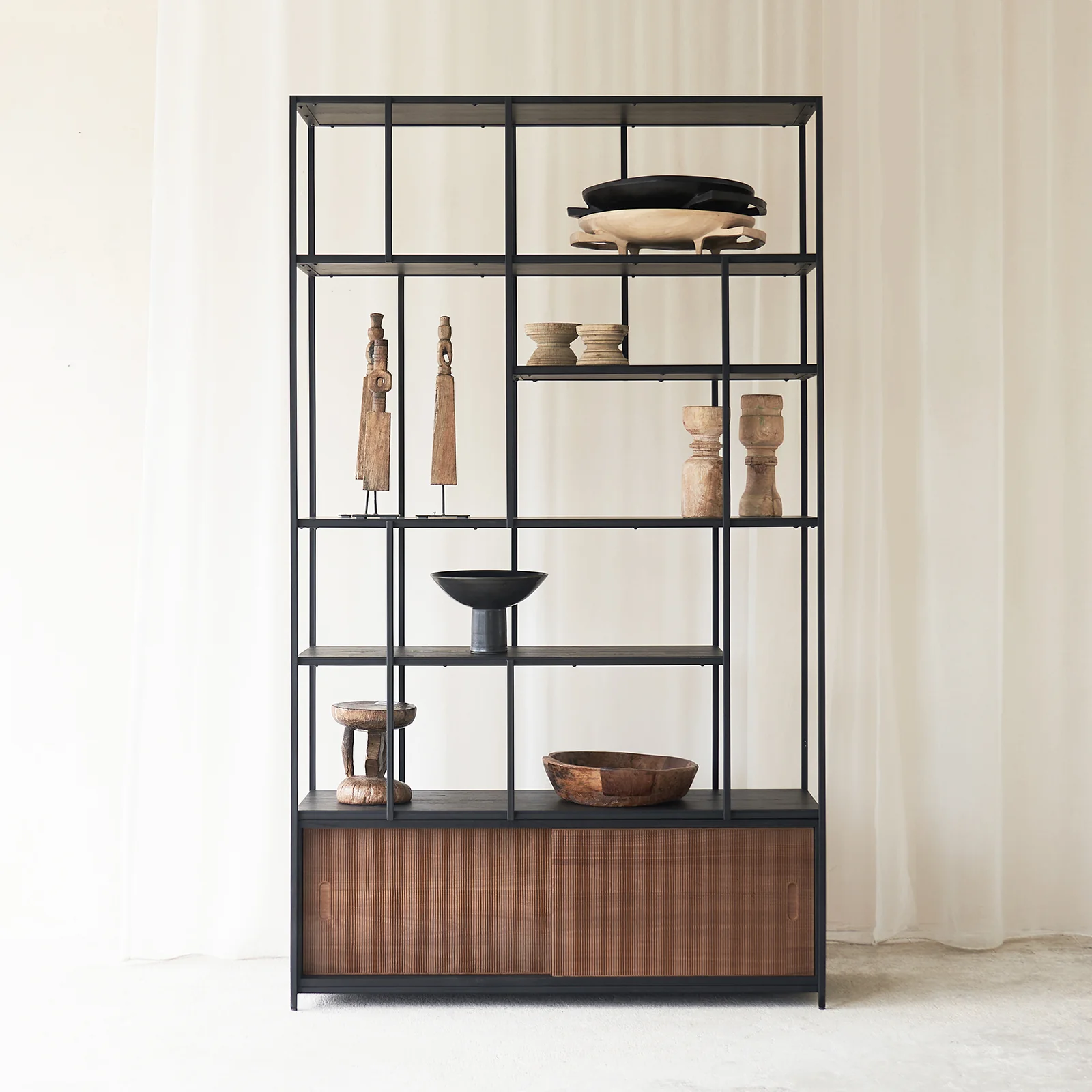 Powerful Studio Rack Teak 195cm Practical