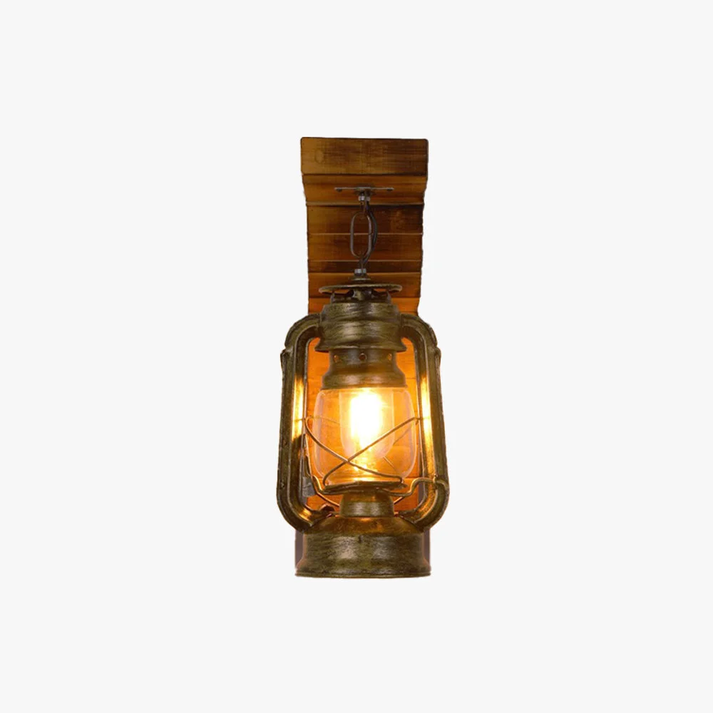 Trusted Austin Laterne Wandleuchte Metall Holz 12x40cm Top-Quality
