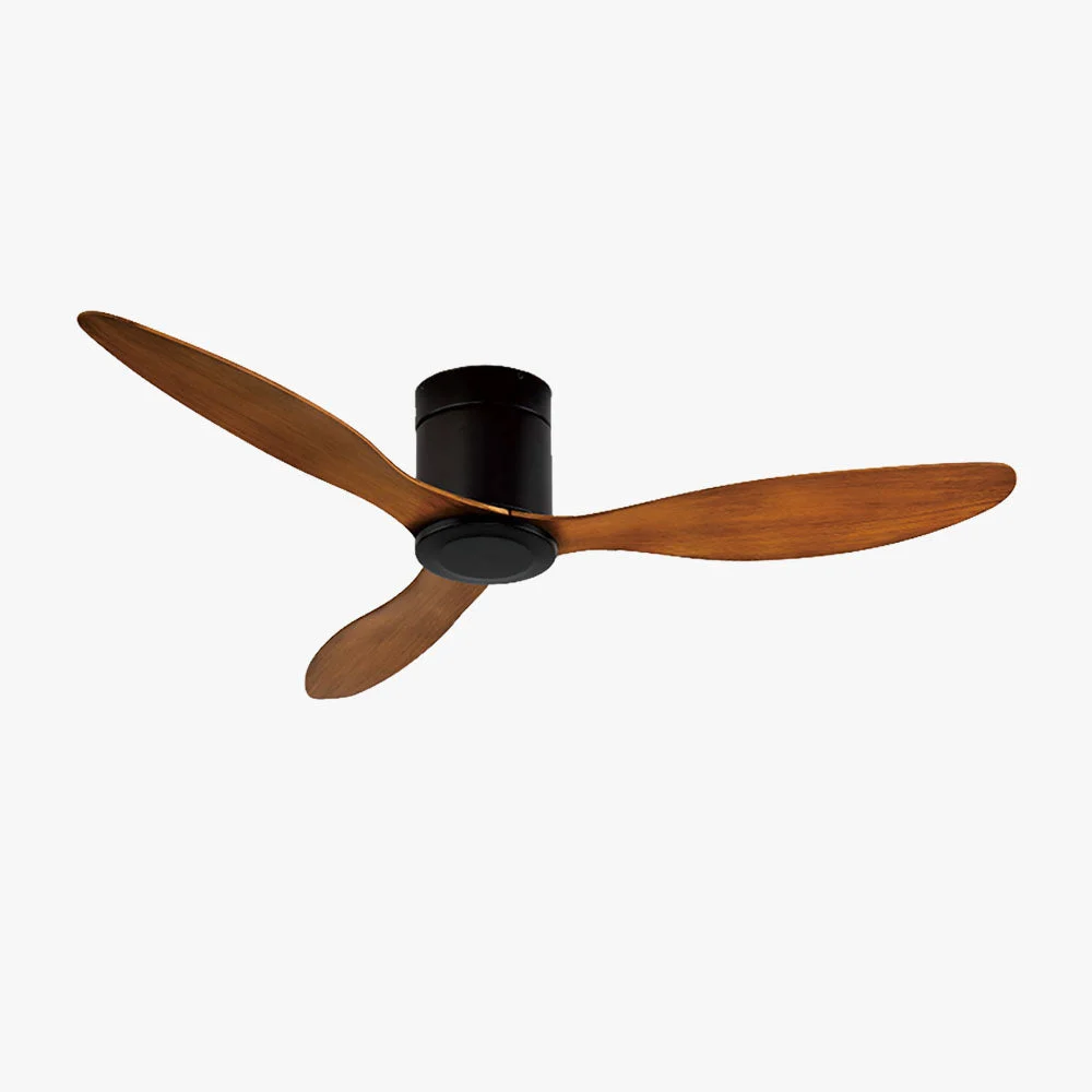 Contemporary Walters Minimalist 3 Blätter Schwarz Deckenventilator ∅132CM Flexible