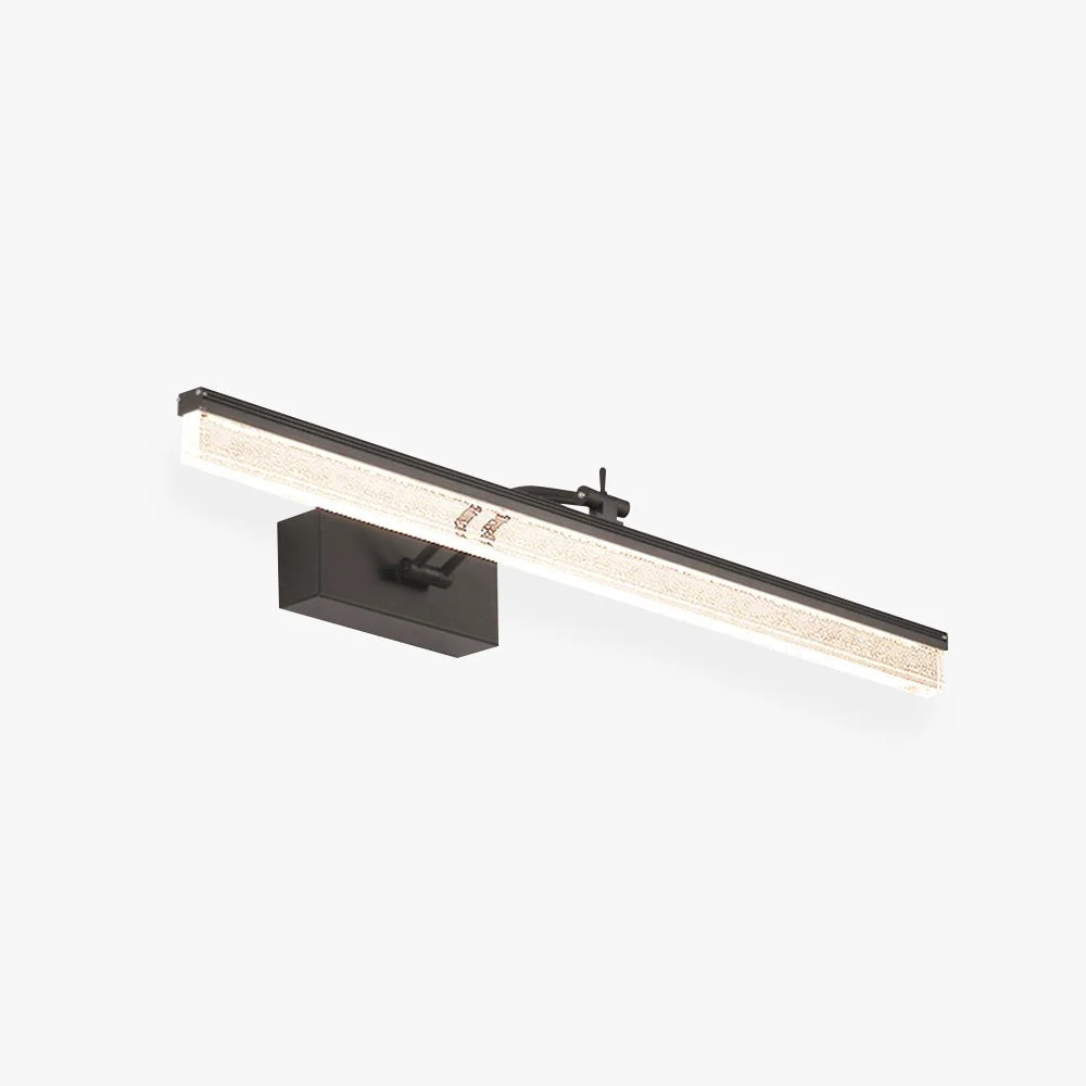 Authentic Edge Transparente Lineare Spiegelfront Waschtisch-Wandleuchte Metall Acryl L40 60 80CM Elite