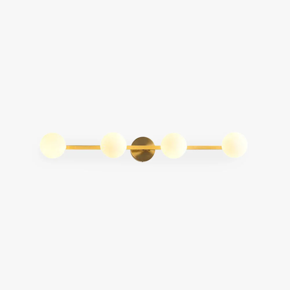 Lightweight Valentina Spiegelfront Waschtisch-Wandleuchte Metall Glas 3 4-flammig Fast