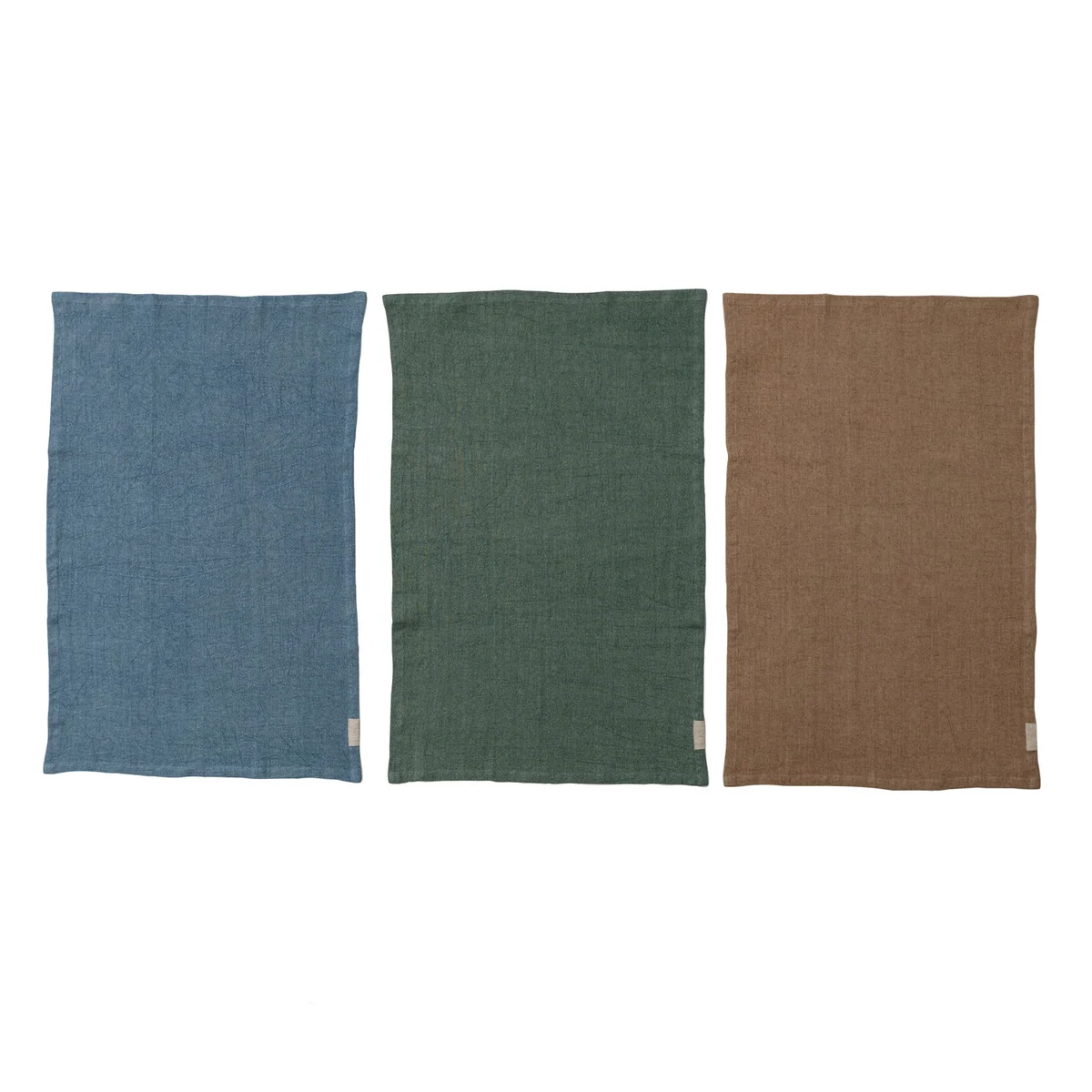 Crafted Stonewashed Linen Blend Tea Towel w Tab User-Friendly