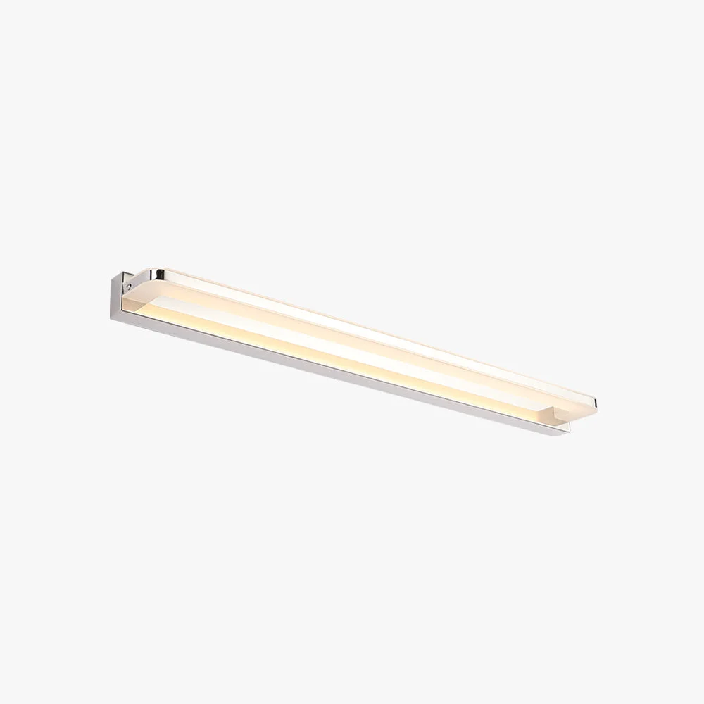 Unique Leigh Spiegelfront Waschtisch-Wandleuchte Metall L40 50 60 70CM Lightweight