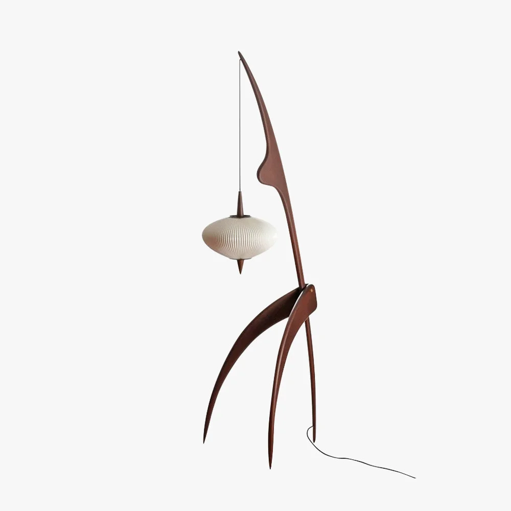 Selected Renée Stehleuchte Kunstpapier Holz High-Quality