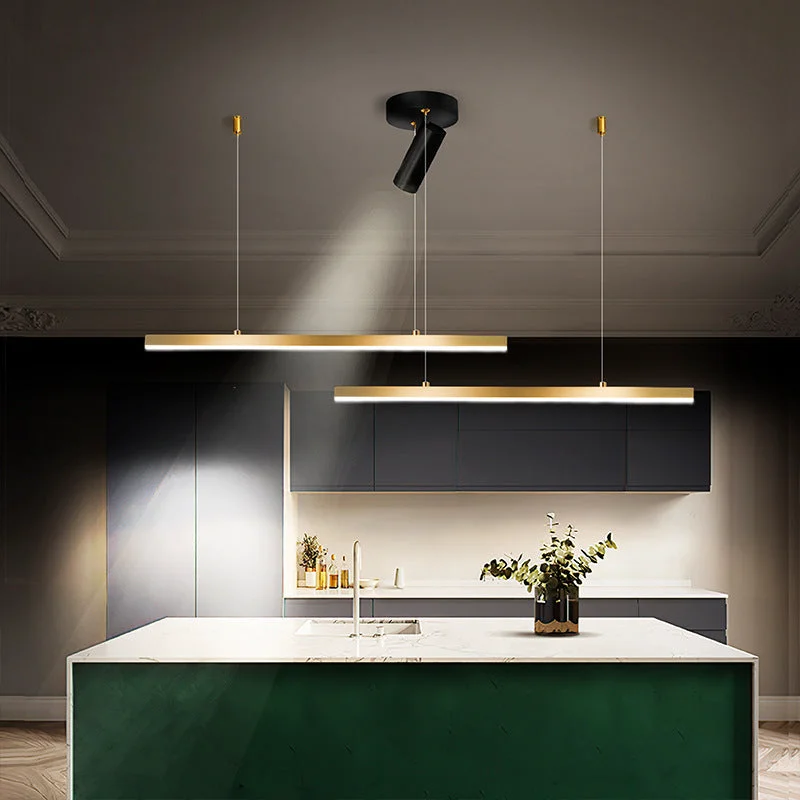 Effective Aluminium Esszimmerleuchte Pendelleuchte Golden Nordic für Restaurant Recyclable