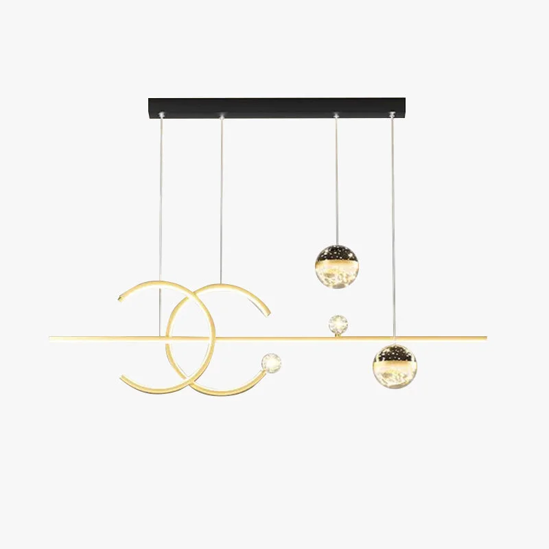 Innovative Madina Lineare LED Stern Pendelleuchte für Esszimmer Solid