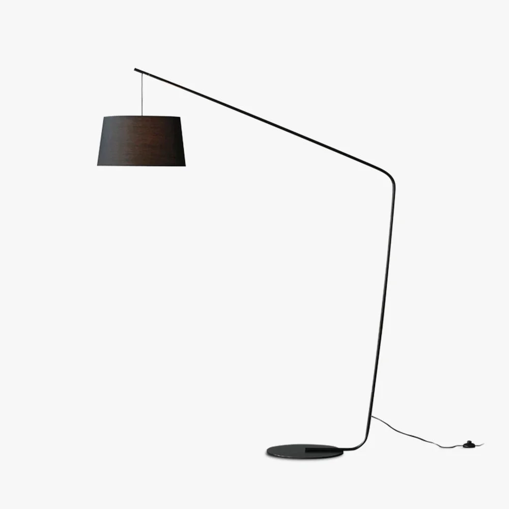 High-Grade Salgado Schwarze Stehlampe 3 Farbtemperaturen schaltbar Kunstfaser Metall Environmentally Friendly