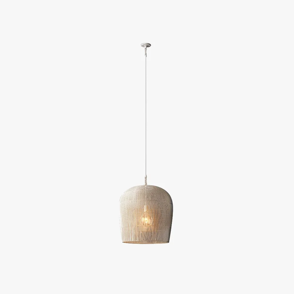 Selected Ritta Weiß Schwarz Pendelleuchte Rattan ∅31 51cm Verified