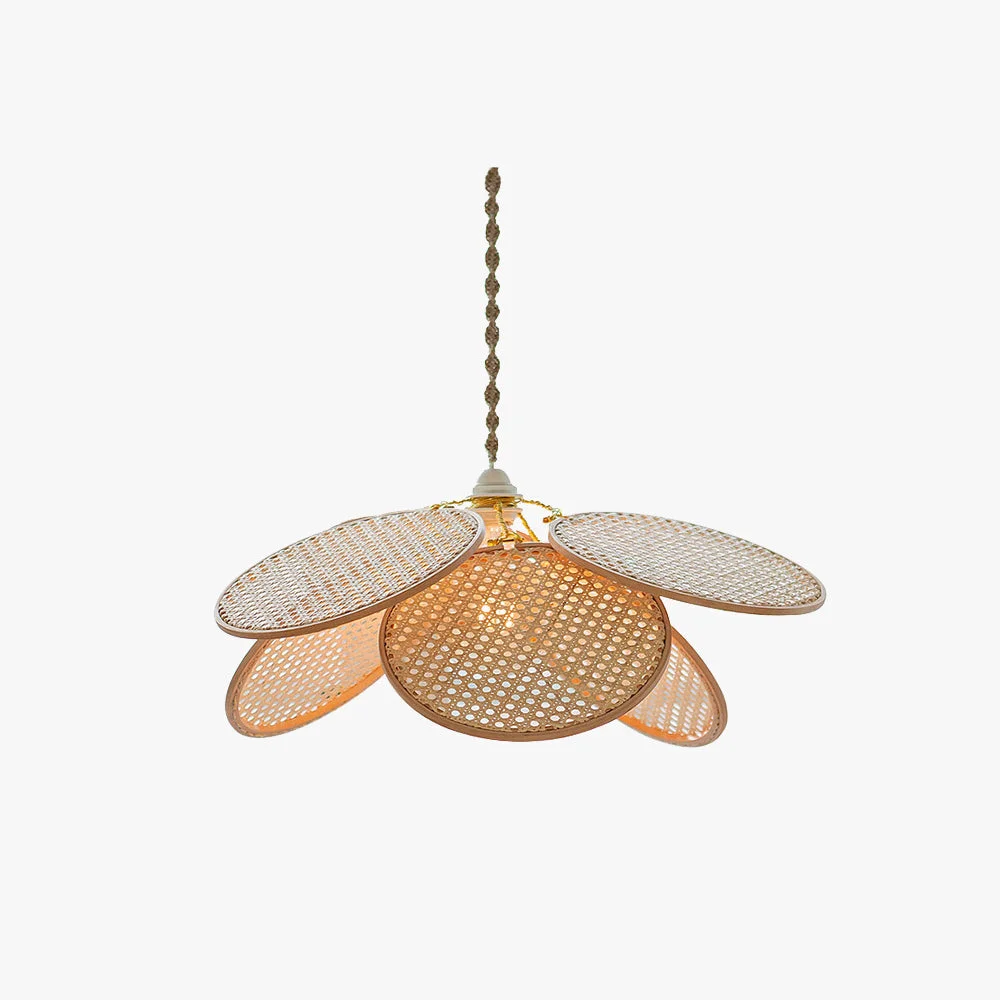 Premium Material Ritta Pendelleuchte Rattan Weidengeflecht S L Solid