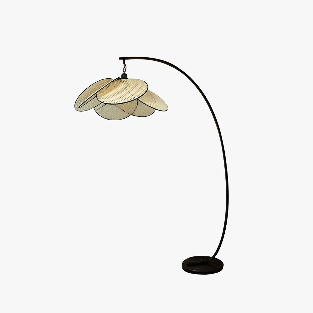 Official Ritta Stehlampe Rattan Weidengeflecht Luxury