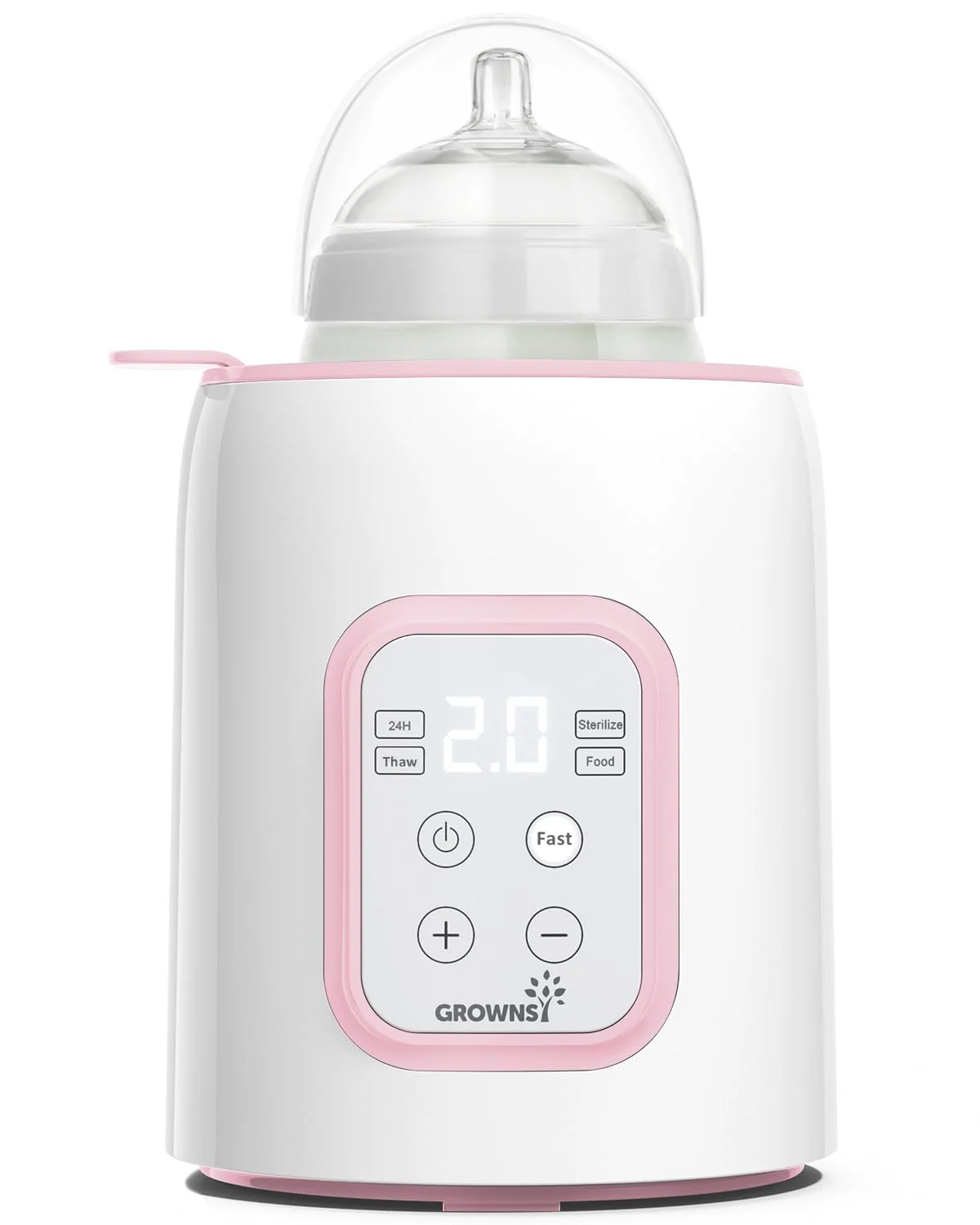 Elite Grownsy Bottle Warmer Fast Baby Bottle Warmer for All Bottles Milk Warmer for Breastmilk or Formula Trendy