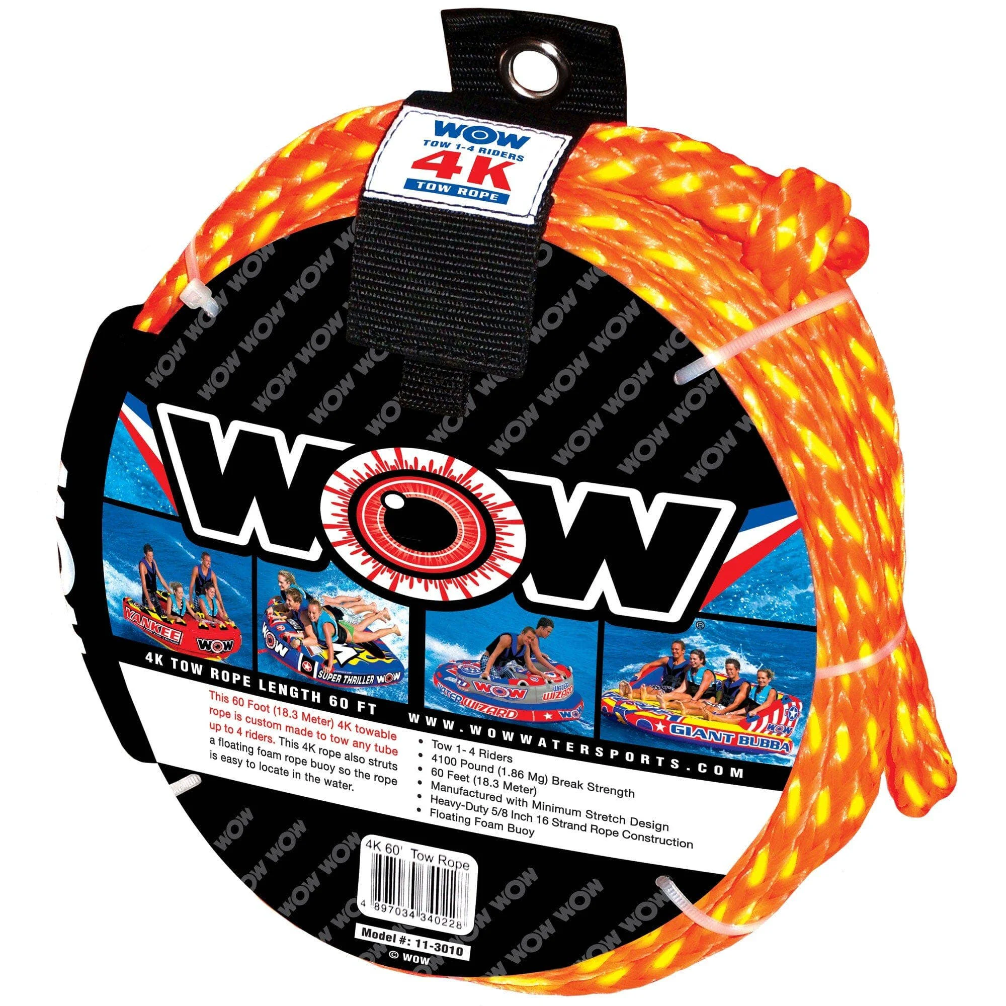 Effective 4K 60′ Tow Rope Recyclable