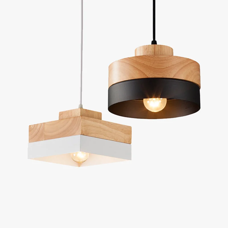 Innovative Morandi Pendelleuchte 2 Farbe Stil Metall Holz Efficient