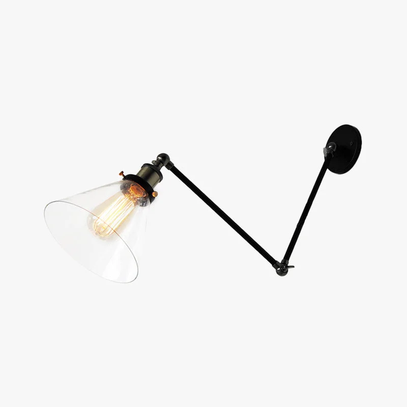 Casual Brady Wandleuchte verstellbar Metall Glas Versatile
