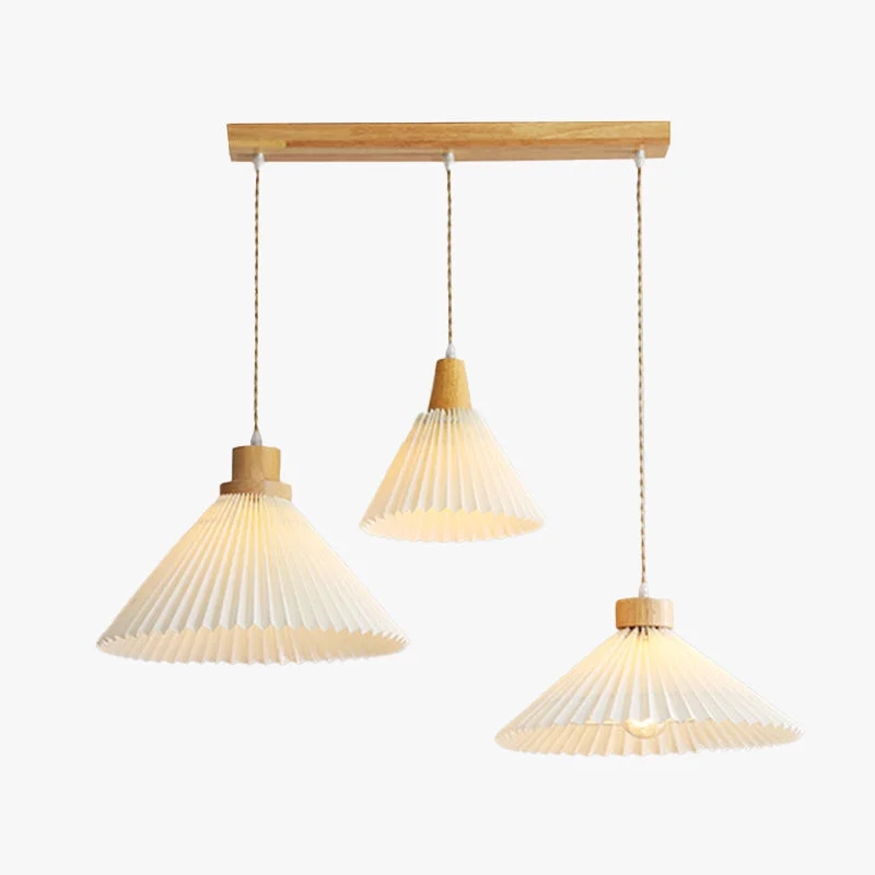 Refined Ozawa Pendelleuchte Cluster Plissee 4 Stile Elegant